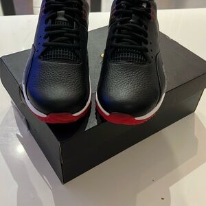 Jordan Black/Fire- Cement Grey GOLF Sneakers with Color-Blocked Sole